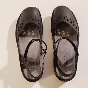 Naot Arataki Shoes Women’s Nubuck Mary Jane Leather Strap Comfort Shoes Size 40
